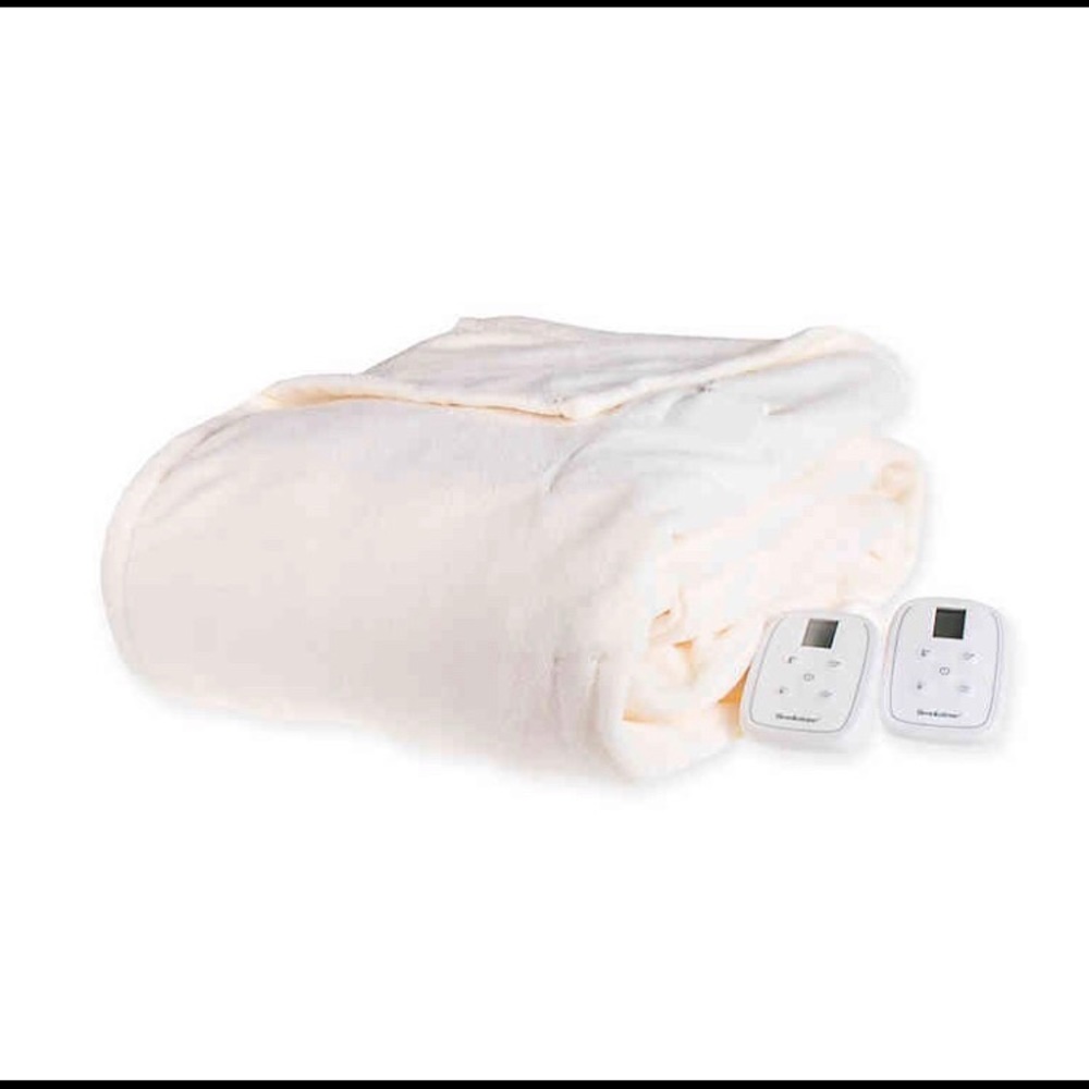 Brookstone Heated QUEEN Blanket Dual Control